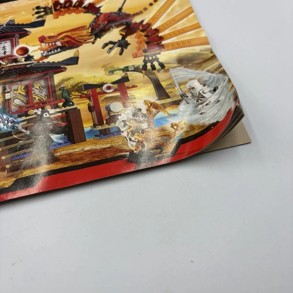 Lego Ninjago 2507 Fire Temple - Incomplete Read! Partial